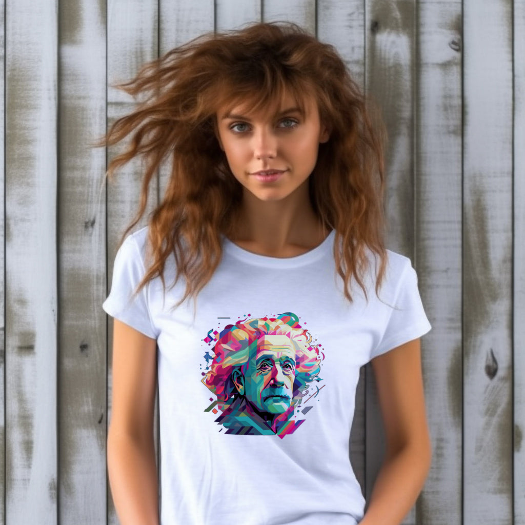 Einstein's Genius in Style - Abstract Short-Sleeve Unisex T-Shirt