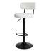 Modern Bar Stools Set of 2: Adjustable Height Swivel Counter Stools - Minihomy