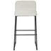 Gray Channel Stitched Barstools with Sled Base (Set of 2) - Minihomy