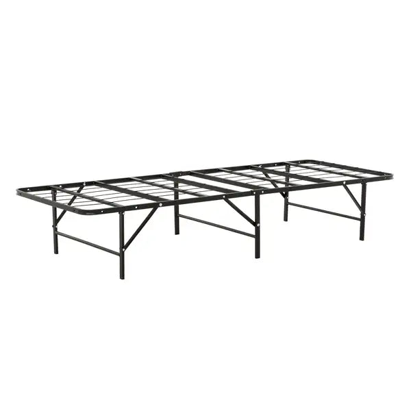 Twin Metal Bed Frame - Black Mattress Foundation for Kids & Guests