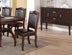 Espresso Dining Chairs Set of 2 - Traditional Formal Brown Cushioned Seating - Minihomy