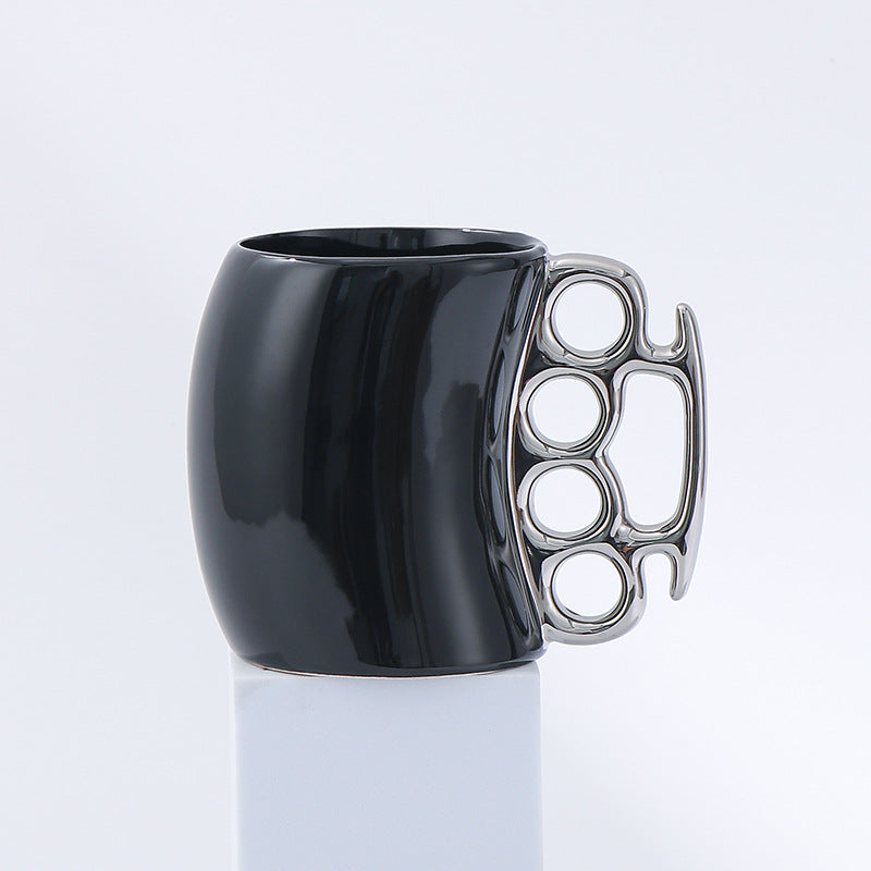 Creative Ring Cup Coffee Mug - Ceramic Mug with Elegant Handle