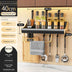 Fashionable Kitchen Shelf Wall-mounted Punch-free Multifunctional - Minihomy