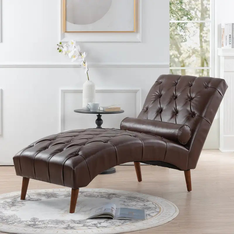 Luxury Upholstered Chaise Lounge - Modern Comfort