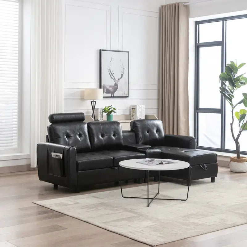 Cozy Sectional Sofa: United We Win Storage Sofa