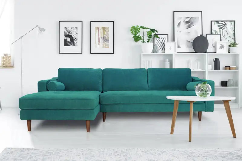 Anderson Laf Turquoise Sectional Sofa