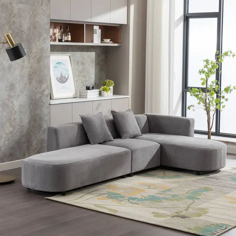 Luxury Modern U-Shaped Sofa | Living Room Upholstery