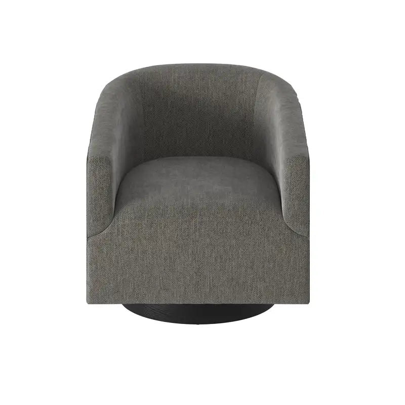 Garland Charcoal Swivel Chair - Wood Base