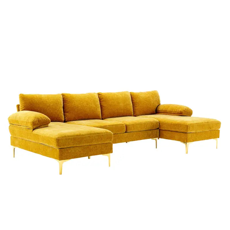 COOLMORE Accent Sectional Sofa for Living Room