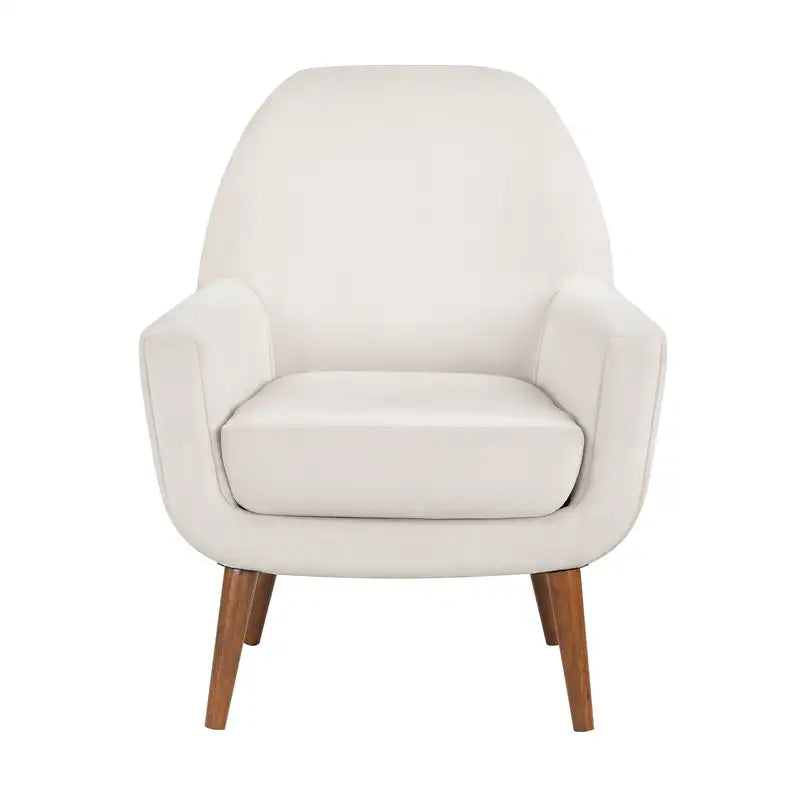 Mid-Century Modern Sea Oat Velvet Armchair - Astrid