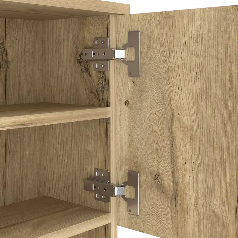 Pantry Piacenza Double Door Cabinet - Light Oak