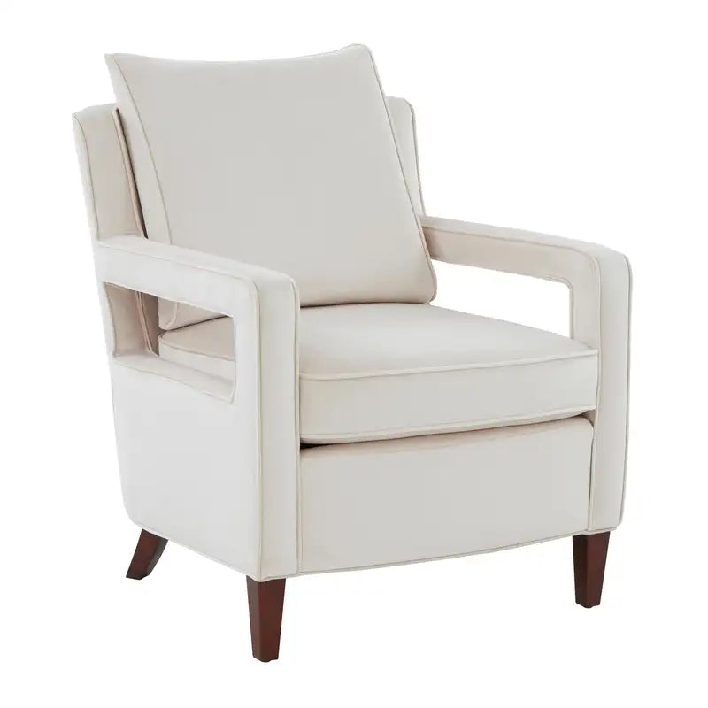 Alina Sea Oat Velvet Accent Chair