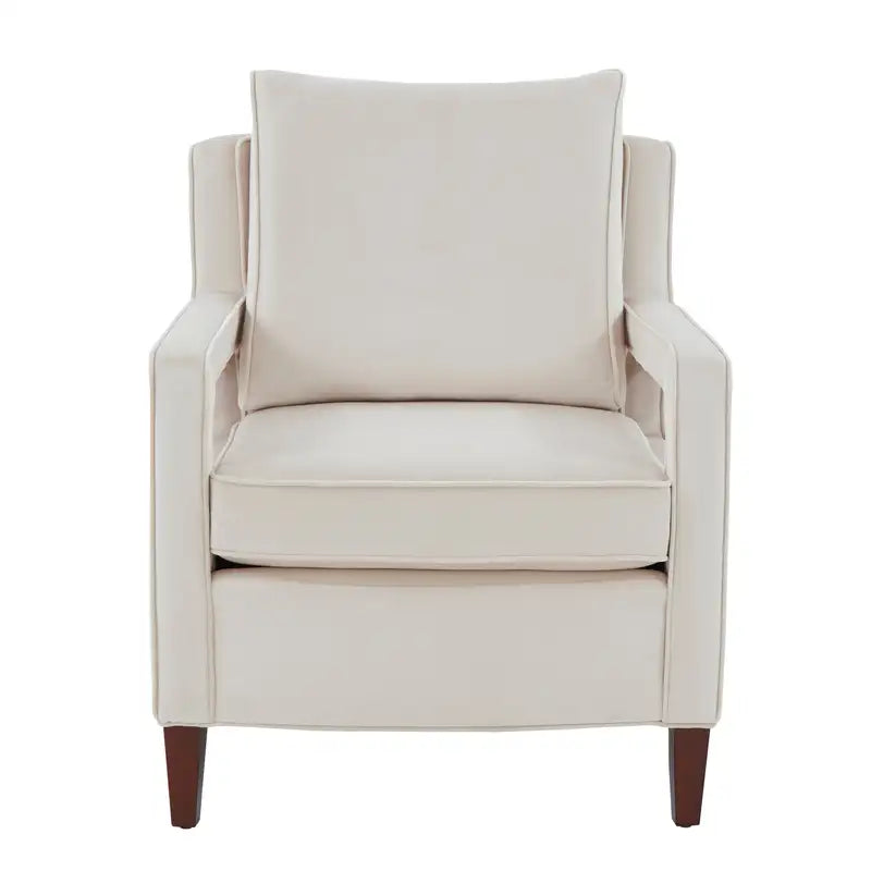 Alina Sea Oat Velvet Accent Chair