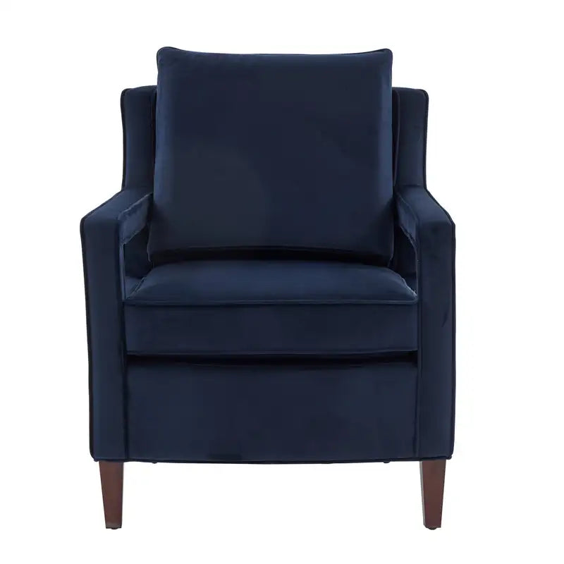 Navy Blue Velvet Accent Chair - Alina Armchair