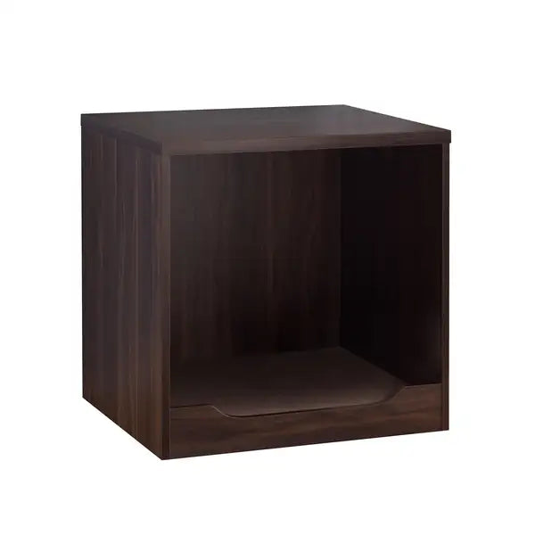 Dark Walnut Modern Pet End Table w/ Removable Mat