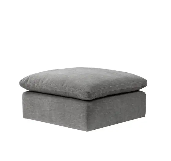 ACME Naveen Gray Linen Ottoman - Modern Modular Storage