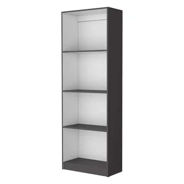 Gray & White Tiered Bookcase Storage Shelves - Zachary Matt