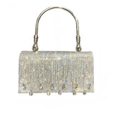 Elegant Rhinestone Fringe Evening Bag - Minihomy