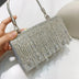 Elegant Rhinestone Fringe Evening Bag - Minihomy