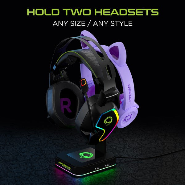 HyperGear RGB Command Station Headset Stand - Minihomy