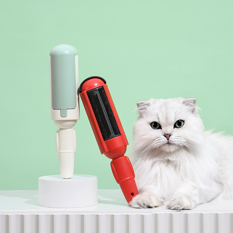 Pet Hair Remover Roller - Portable Lint Roller with Self-Cleaning Base