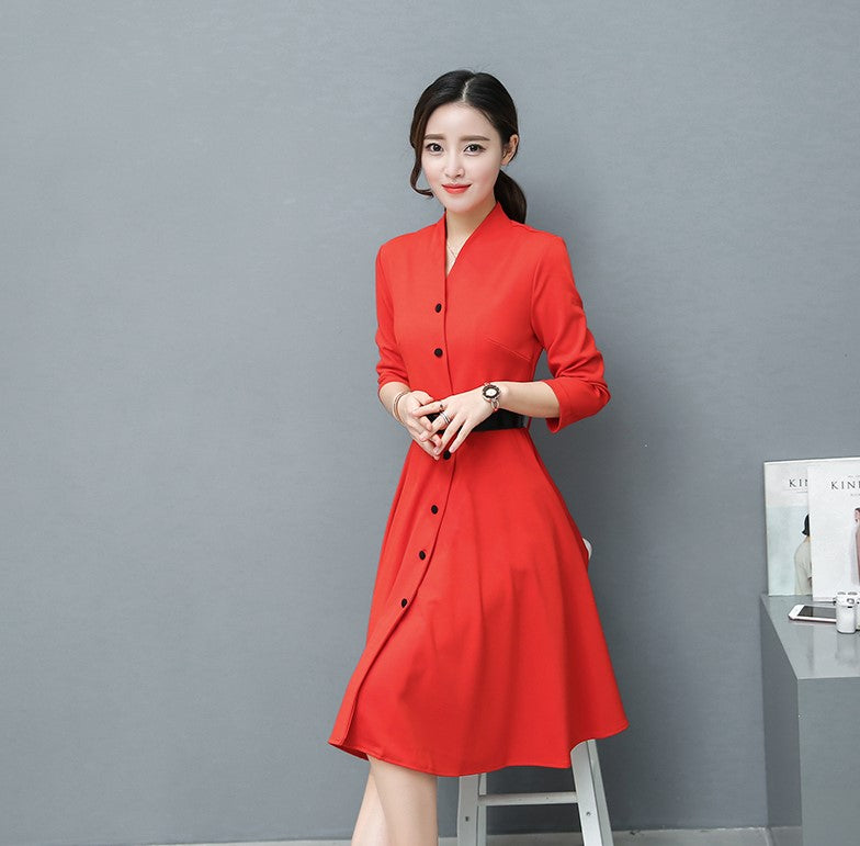 Long sleeved winter dresses - Minihomy