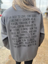 "I Am" Affirmation Sweatshirt