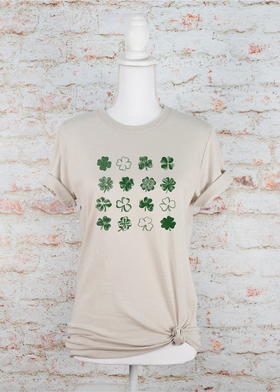 16 Shamrocks St. Patrick's Day Graphic Tee - Minihomy