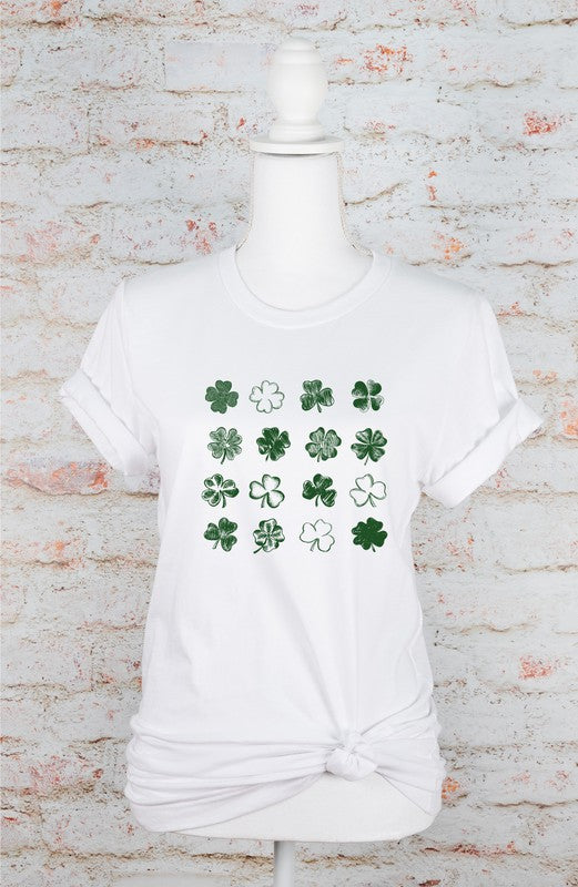 16 Shamrocks St. Patrick's Day Graphic Tee - Minihomy