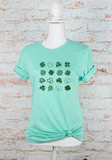 16 Shamrocks St. Patrick's Day Graphic Tee - Minihomy