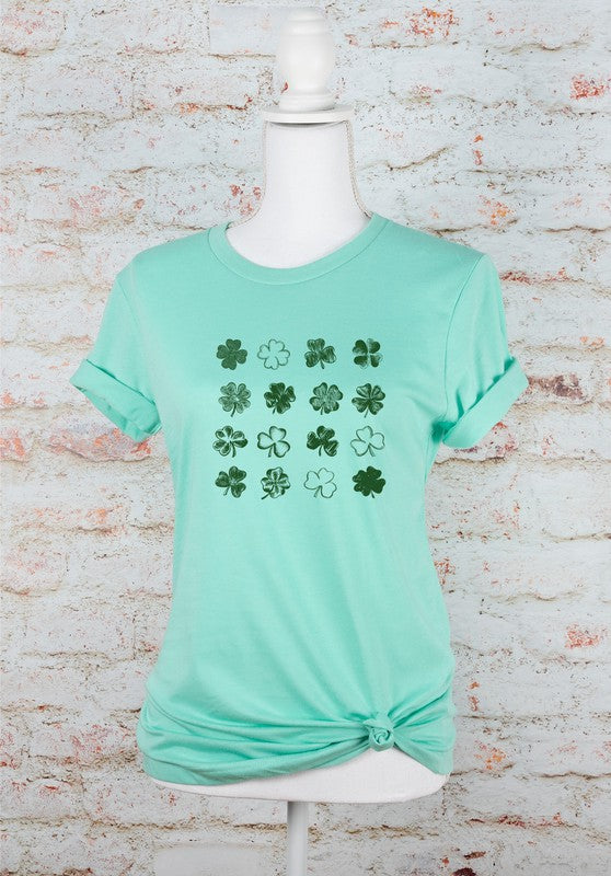 16 Shamrocks St. Patrick's Day Graphic Tee - Minihomy