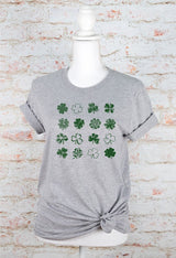 16 Shamrocks St. Patrick's Day Graphic Tee - Minihomy