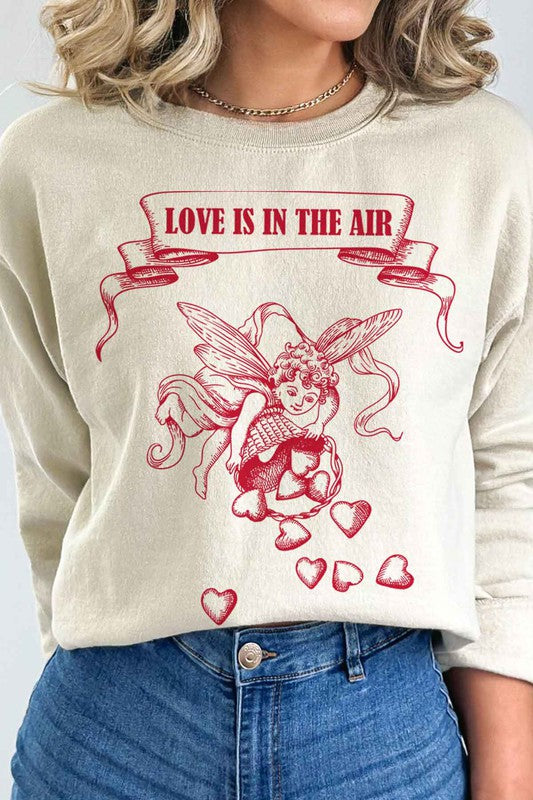 Love Is in the Air Graphic Sweatshirt