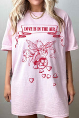 LOVE IS IN THE AIR Oversized Tee - Minihomy