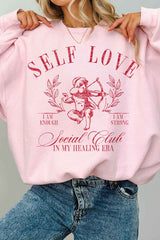 Self Love Valentines Oversized Sweatshirt