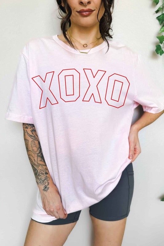 XOXO Valentines Oversized Graphic Tee