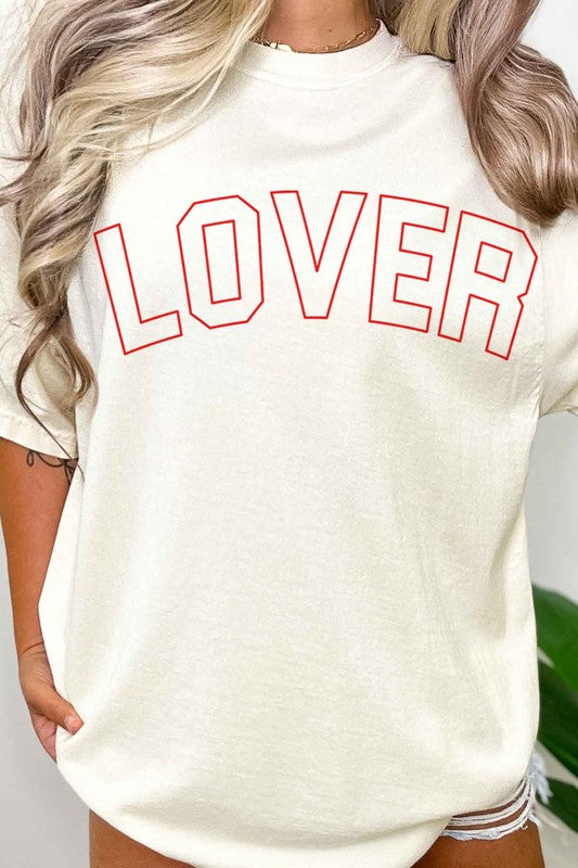 Lover Valentines Oversized Graphic Tee - Minihomy