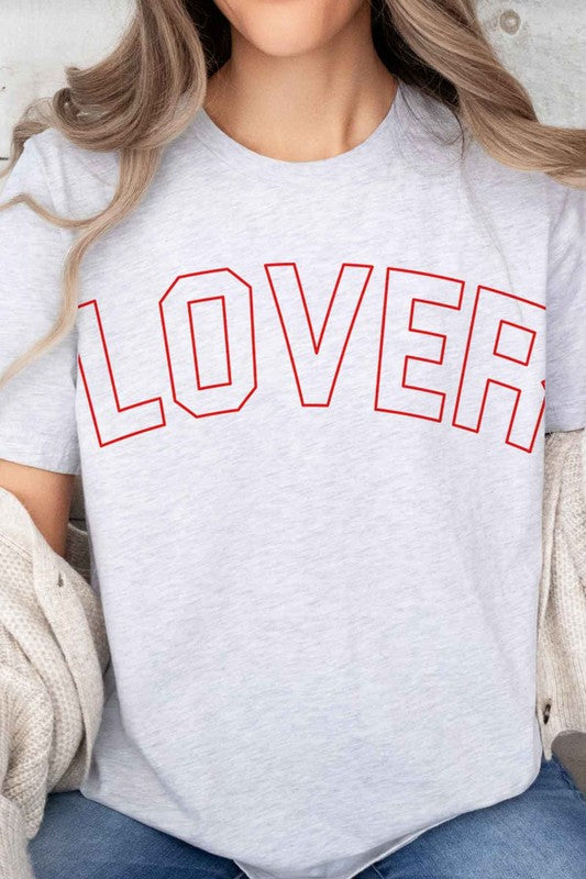 Lover Valentines Oversized Graphic Tee - Minihomy