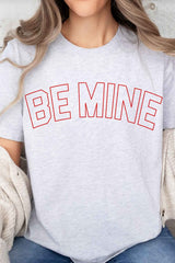 Be Mine Valentines Oversized Graphic Tee - Minihomy