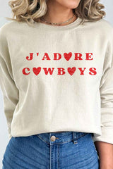 Jadore Cowboys Graphic Sweatshirt