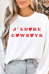 Jadore Cowboys Graphic Sweatshirt