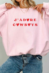 Jadore Cowboys Oversized Sweatshirt