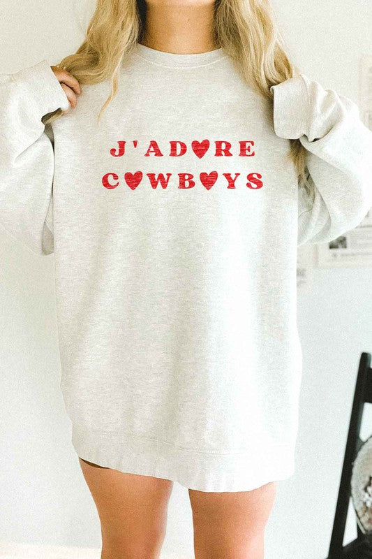 Jadore Cowboys Oversized Sweatshirt