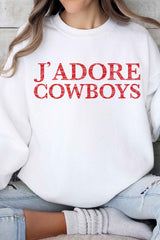 J'ADORE COWBOYS Graphic Sweatshirt