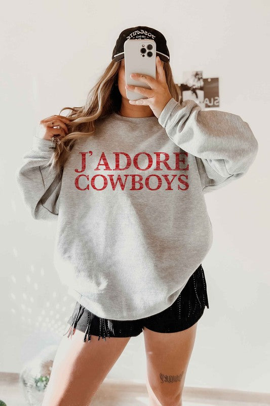 J'ADORE COWBOYS Graphic Sweatshirt