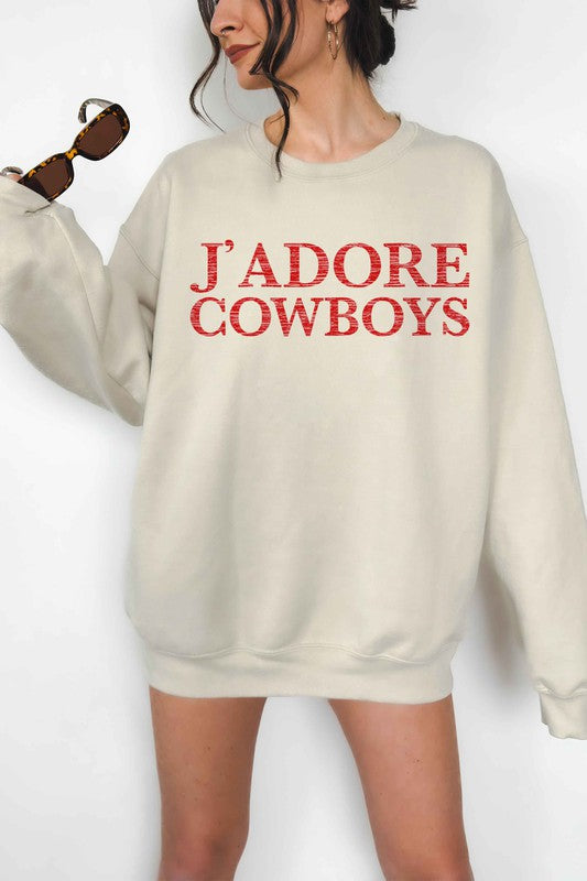 J'adore Cowboys Oversized Sweatshirt