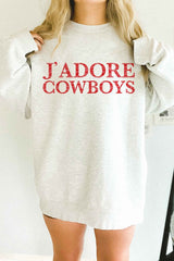 J'adore Cowboys Oversized Sweatshirt