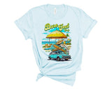 Bare Feet Only Beach Scene Graphic Tee - Minihomy