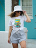 Bare Feet Only Beach Scene Graphic Tee - Minihomy