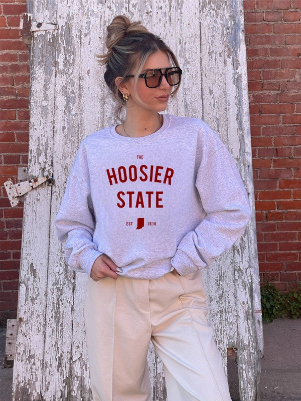 The Hoosier State Indiana Cozy Sweatshirt